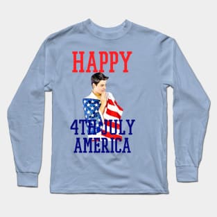 happy 4th  july america Long Sleeve T-Shirt